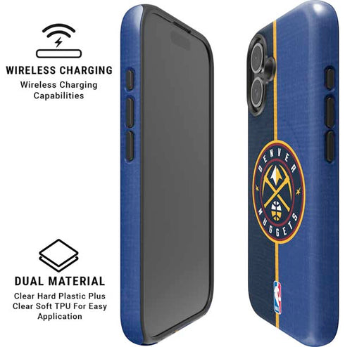 NBA Denver Nuggets Canvas iPhone 16 Plus Magsafe Impact Case
